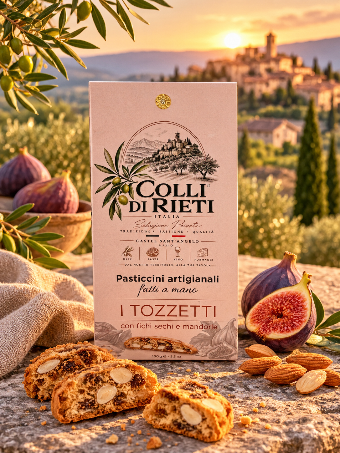 Ciasteczka Tozzetti z figami i migdałami Colli di Rieti 150 g
