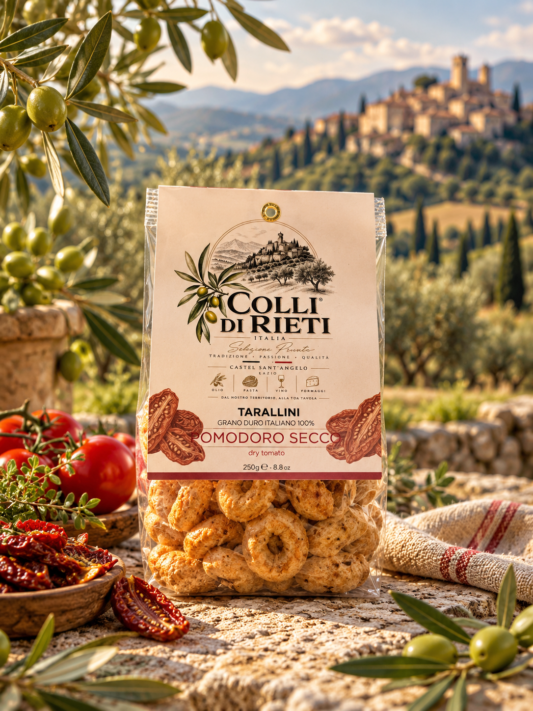 Tarallini z suszonymi pomidorami Colli di Rieti 250 g